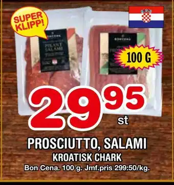 Nya Pulsen Prosciutto, salami kroatisk chark erbjuda