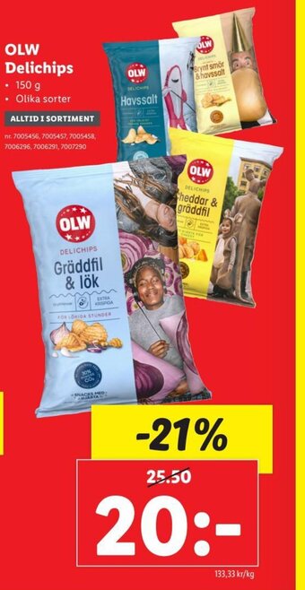 Lidl OLW Delichips erbjuda