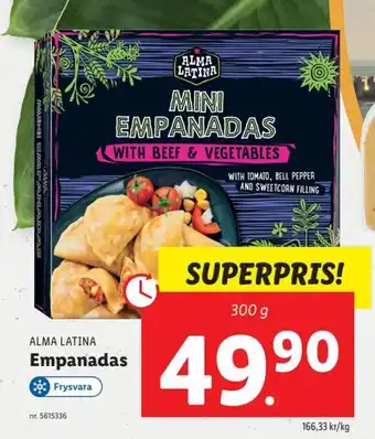 Lidl ALMA LATINA Empanadas erbjuda