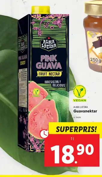 Lidl ALMA LATINA Guavanektar erbjuda