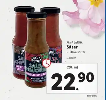 Lidl ALMA LATINA Såser erbjuda
