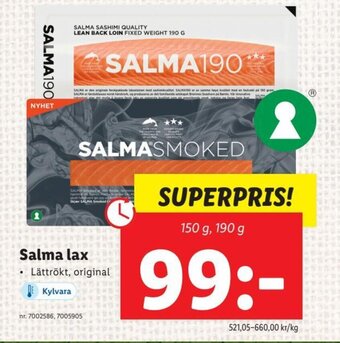 Lidl Salma lax erbjuda