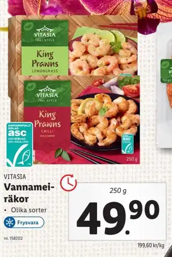 Lidl VITASIA Vannamei-räkor erbjuda