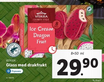 Lidl VITASIA Glass med drakfrukt erbjuda