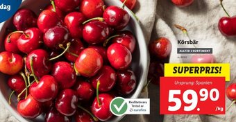 Lidl Körsbär erbjuda