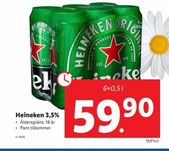 Lidl Heineken 3,5% erbjuda