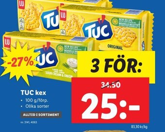 Lidl TUC kex erbjuda