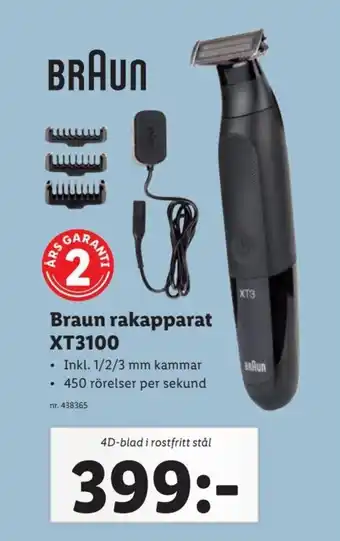 Lidl Braun rakapparat XT3100 erbjuda