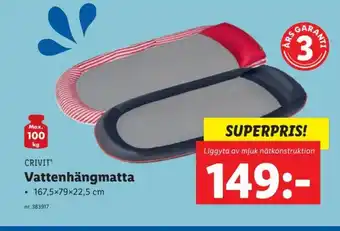 Lidl CRIVIT Vattenhängmatta erbjuda