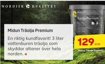 Byggmax Midun Träolja Premium erbjuda
