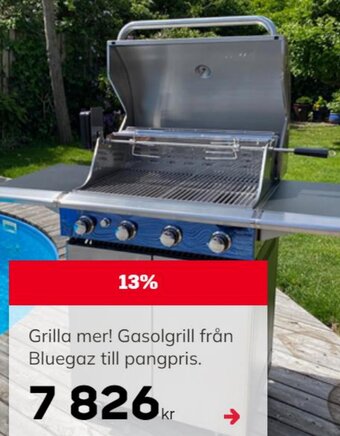 Byggmax Grilla mer! Gasolgrill från Bluegaz till pangpris. erbjuda