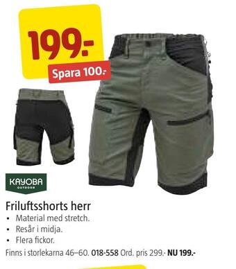 Jula Friluftsshorts herr erbjuda