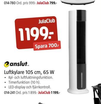 Jula Luftkylare 105 cm, 65 w erbjuda