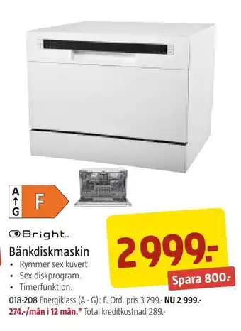 Jula Bänkdiskmaskin erbjuda
