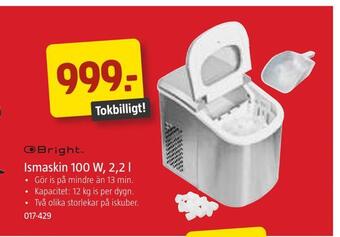 Jula Ismaskin 100 w, 2,2 l erbjuda