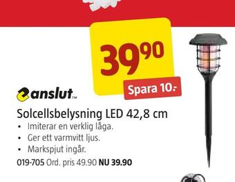 Jula Solcellsbelysning led 42,8 cm erbjuda