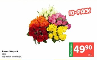Coop Extra Rosor 10-pack erbjuda