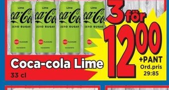 Supergrossen Coca-cola Lime erbjuda