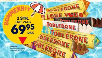 Border Shop Toblerone erbjuda