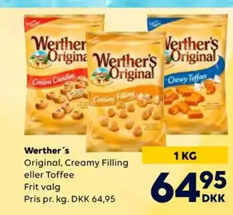 Border Shop Werther's Original, Creamy Filling eller Toffee erbjuda