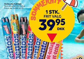 Border Shop Mentos eller Fruit-tella erbjuda