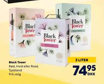 Border Shop Black Tower Rød, Hvid eller Rosé, Tyskland erbjuda
