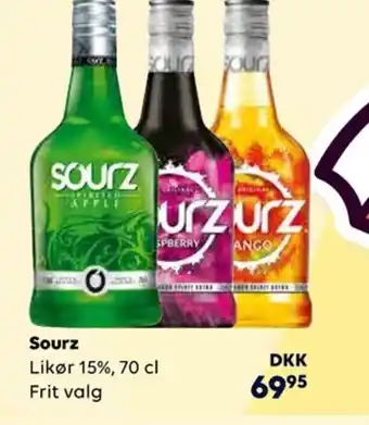 Border Shop Sourz Likør 15%, 70 cl erbjuda