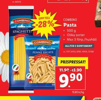 Lidl Pasta erbjuda