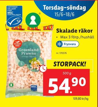 Lidl Skalade räkor erbjuda