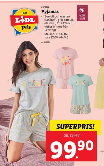 Lidl Pyjamas erbjuda