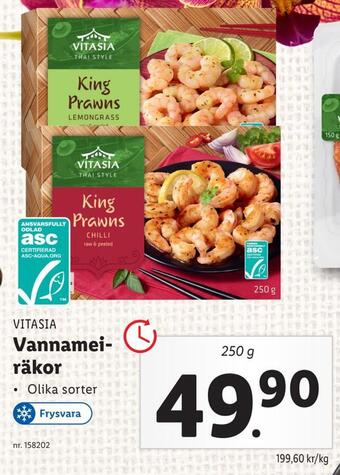 Lidl Vannameiräkor erbjuda