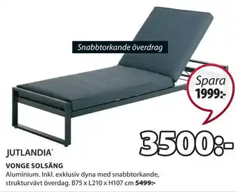 JYSK Vonge solsäng erbjuda