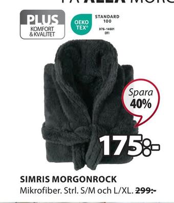 JYSK Simris morgonrock erbjuda