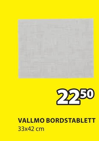 JYSK Vallmo bordstablett erbjuda