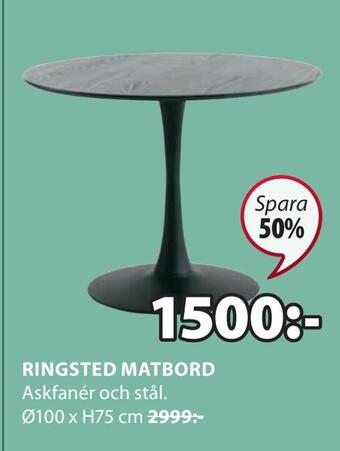 JYSK Ringsted matbord erbjuda