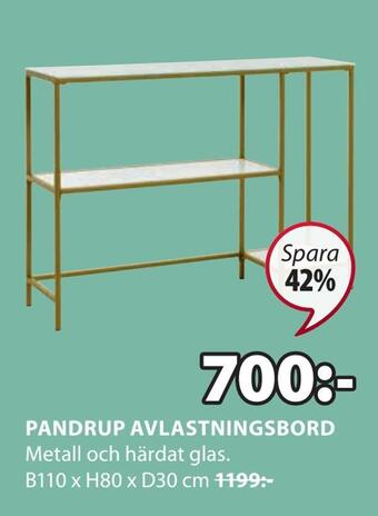 JYSK Pandrup avlastningsbord erbjuda