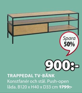 JYSK Trappedal tv-bänk erbjuda