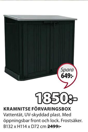 JYSK Kramnitse förvaringsbox erbjuda