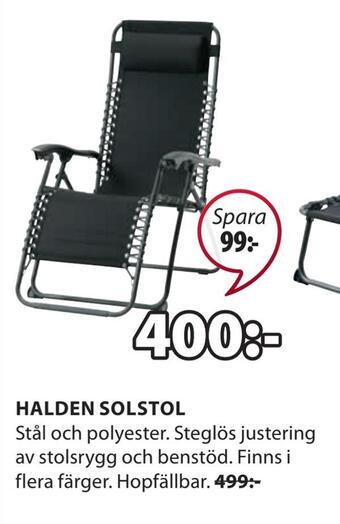 JYSK Halden solstol erbjuda