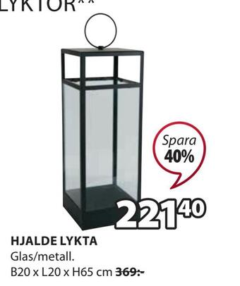 JYSK Hjalde lykta erbjuda