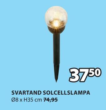 JYSK Svartand solcellslampa erbjuda
