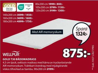 JYSK Gold t30 bäddmadrass erbjuda
