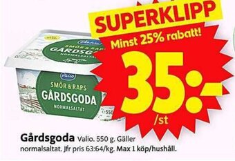 ICA Supermarket Gårdsgoda Valio erbjuda