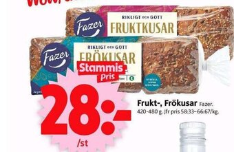 ICA Supermarket Frukt-, Frökusar Fazer erbjuda