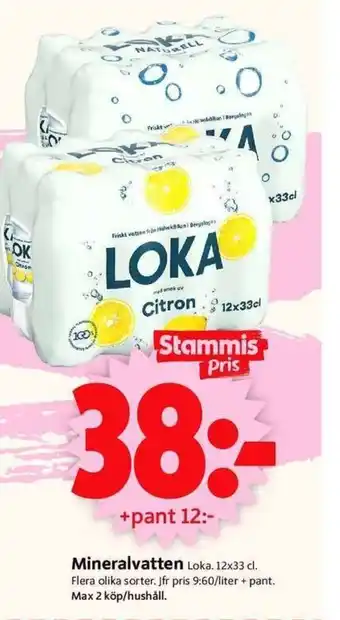 ICA Supermarket Mineralvatten Loka erbjuda