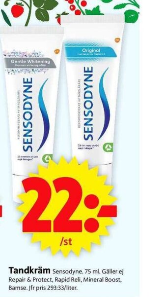 ICA Supermarket Tandkräm Sensodyne erbjuda