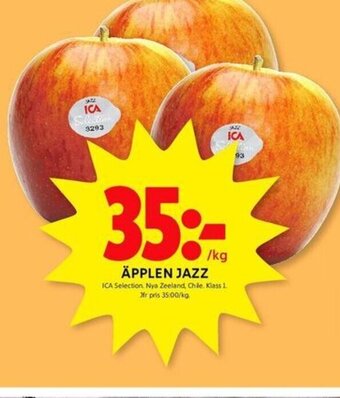 ICA Kvantum ÄPPLEN JAZZ erbjuda