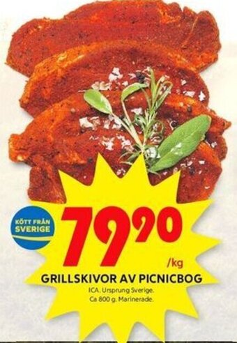 ICA Kvantum GRILLSKIVOR AV PICNICBOG erbjuda