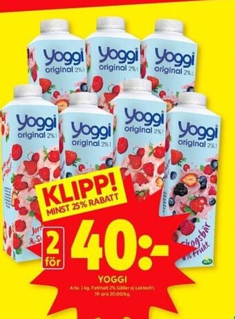 ICA Kvantum YOGGI Arla erbjuda