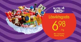 EKO Lösviktsgodis erbjuda